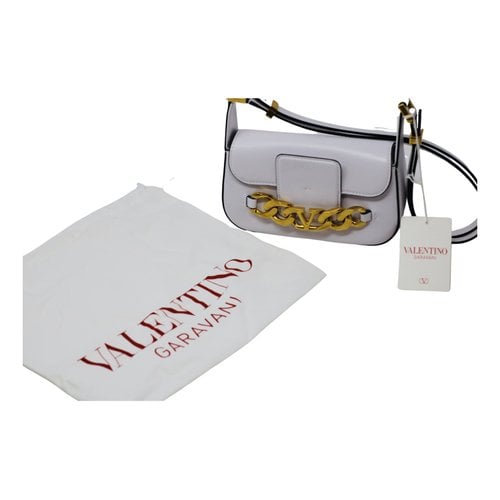 Pre-owned Valentino Garavani Leather Handbag In White