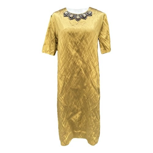 Pre-owned Marni Mid-length Dress In Gold