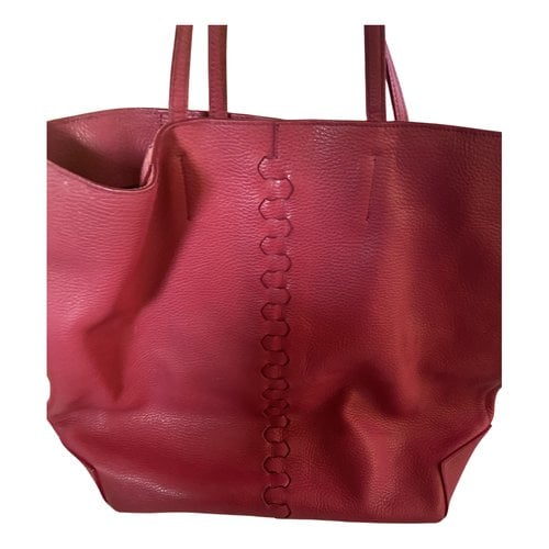 Pre-owned Roberto Cavalli Leather Handbag In Pink