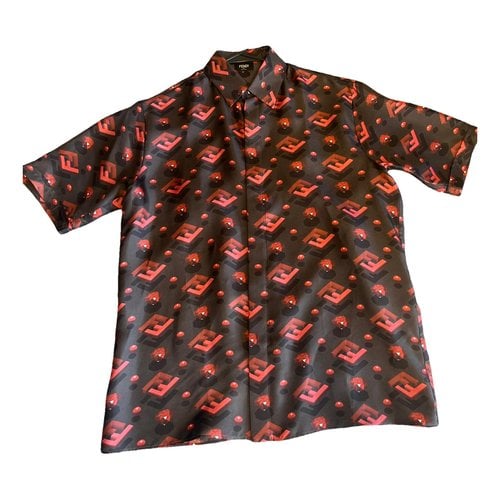 Pre-owned Fendi Silk Shirt In Red