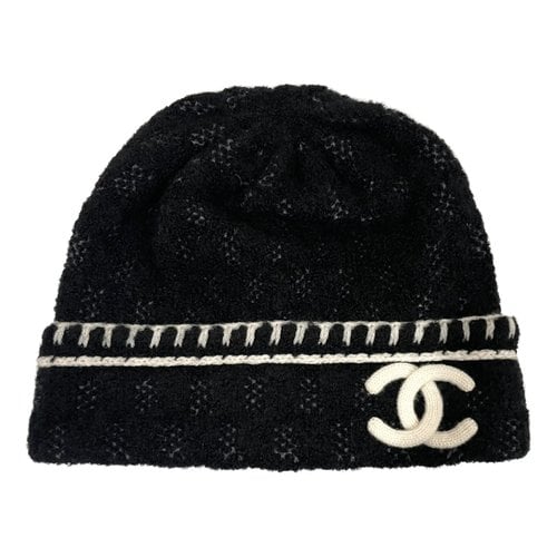 Pre-owned Chanel Cashmere Beanie In Black