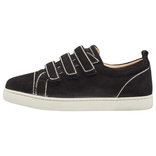 Pre-owned Christian Louboutin Trainers In Black