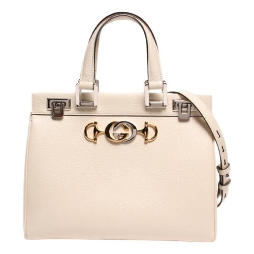 Pre-owned Gucci Leather Bag In White