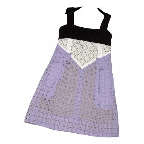 Pre-owned Louis Vuitton Mini Dress In Purple
