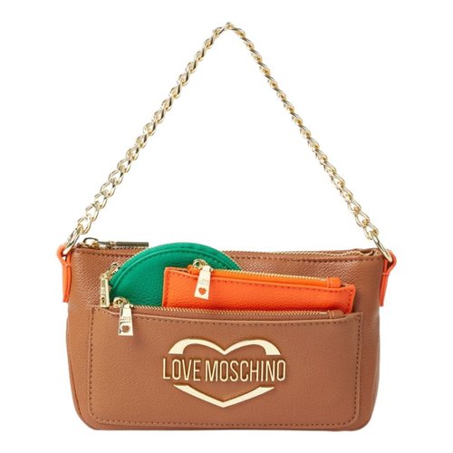 Pre-owned Moschino Love Handbag In Brown