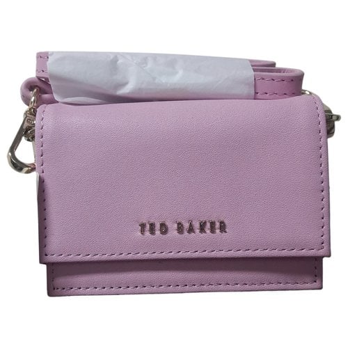 Pre-owned Ted Baker Leather Crossbody Bag In Pink