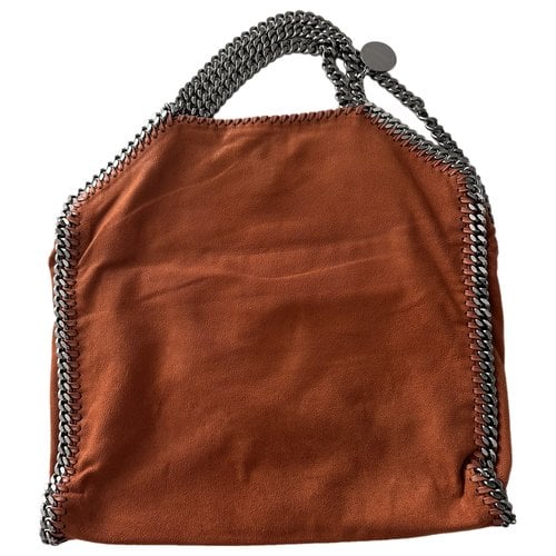Pre-owned Stella Mccartney Falabella Vegan Leather Handbag In Orange