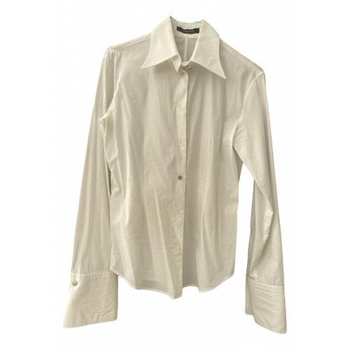 Pre-owned Versace Blouse In White