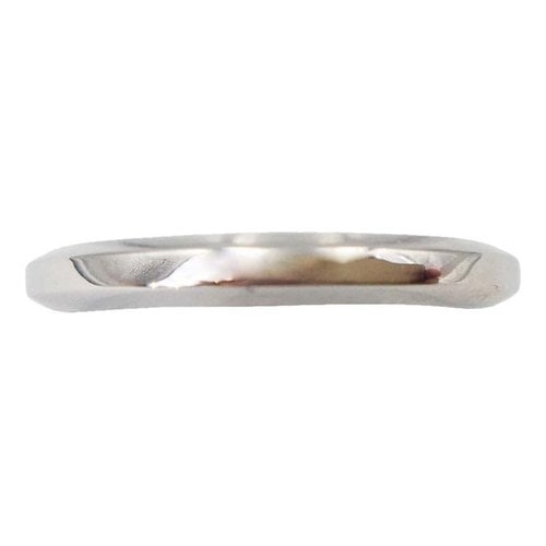 Pre-owned Cartier Platinum Ring In Silver