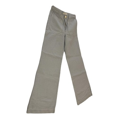 Pre-owned Masscob Large Pants In Blue