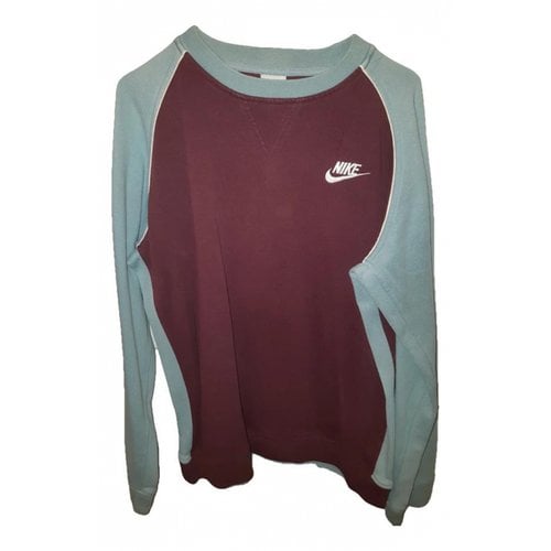 Pre-owned Nike Sweatshirt In Burgundy