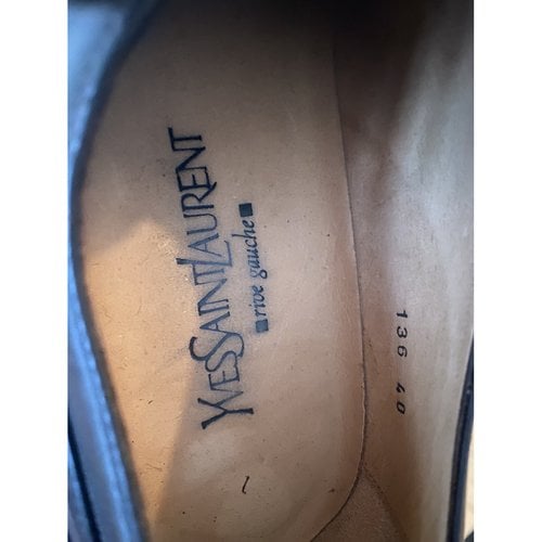 Pre-owned Saint Laurent Leather Flats In Brown