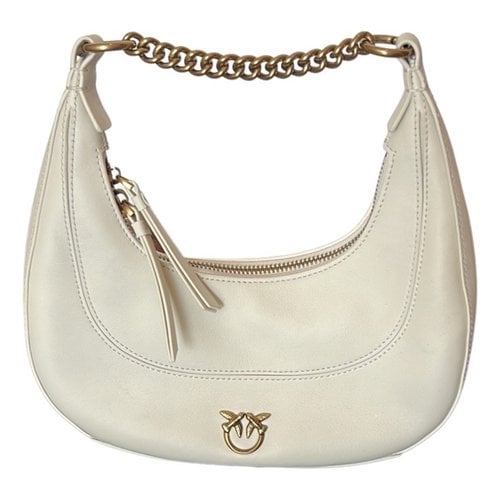 Pre-owned Pinko Leather Handbag In White