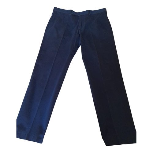 Pre-owned Louis Vuitton Trousers In Blue