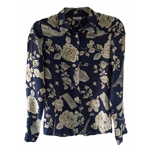 Pre-owned Cacharel Silk Shirt In Navy