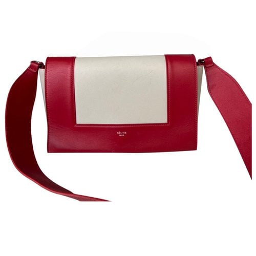 Pre-owned Celine Frame Leather Handbag In Red
