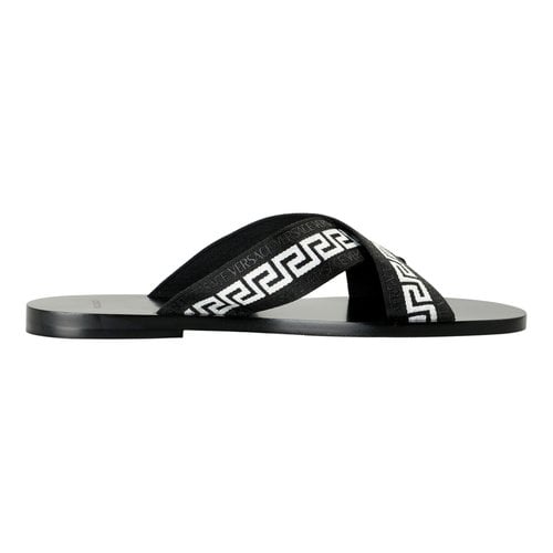Pre-owned Versace Cloth Sandals In Multicolour