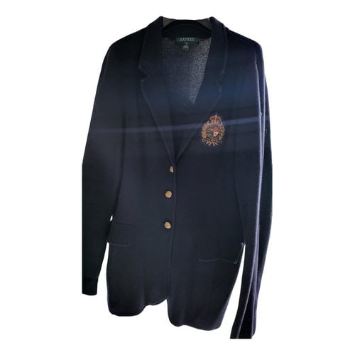Pre-owned Lauren Ralph Lauren Cardi Coat In Navy