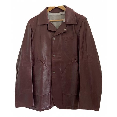 Pre-owned Jil Sander Leather Coat In Other