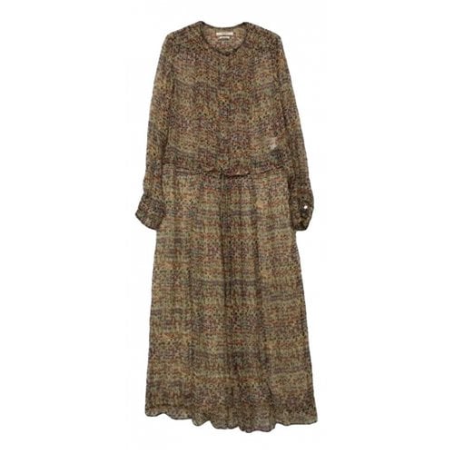 Pre-owned Isabel Marant Étoile Silk Maxi Dress In Beige