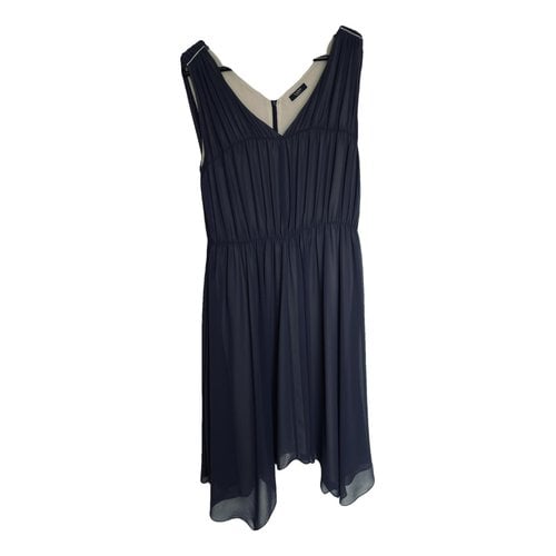 Pre-owned Peserico Mid-length Dress In Navy