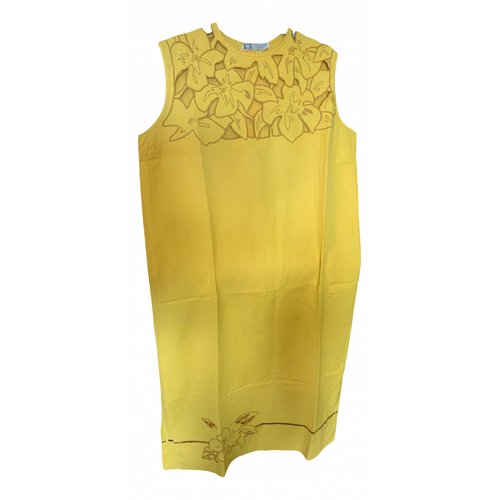 Pre-owned Emmanuelle Khanh Mid-length Dress In Yellow