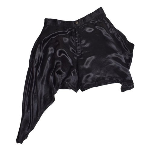 Pre-owned Y's Silk Mid-length Skirt In Black