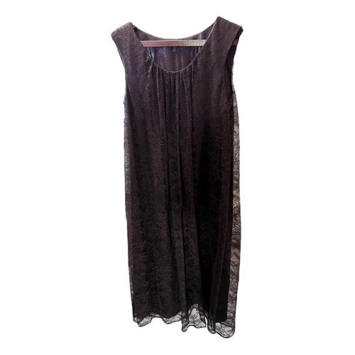 Pre-owned Escada Lace Mid-length Dress In Purple