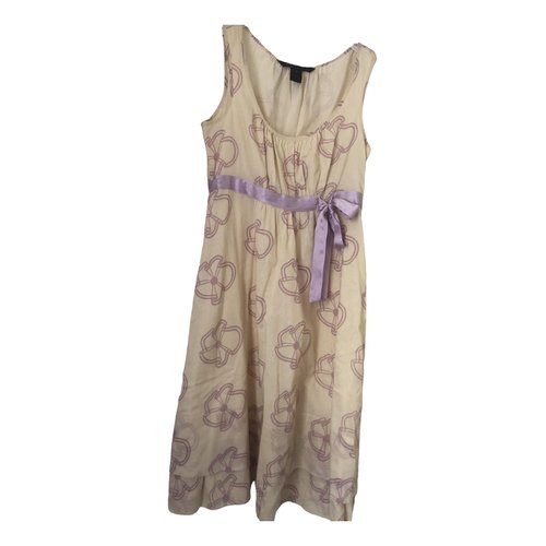 Pre-owned Marc Jacobs Mid-length Dress In Beige