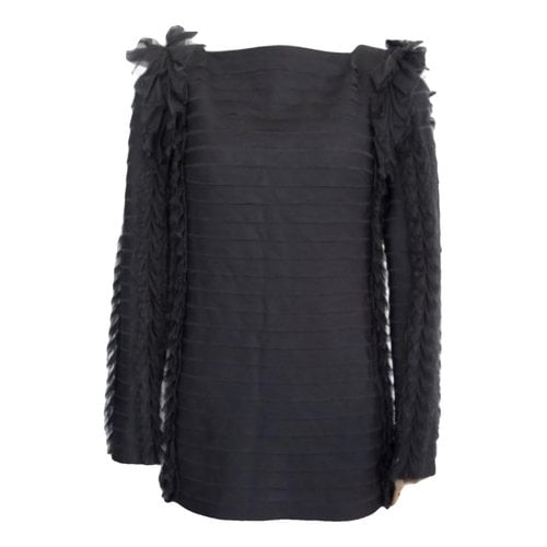 Pre-owned Chanel Silk Tunic In Black