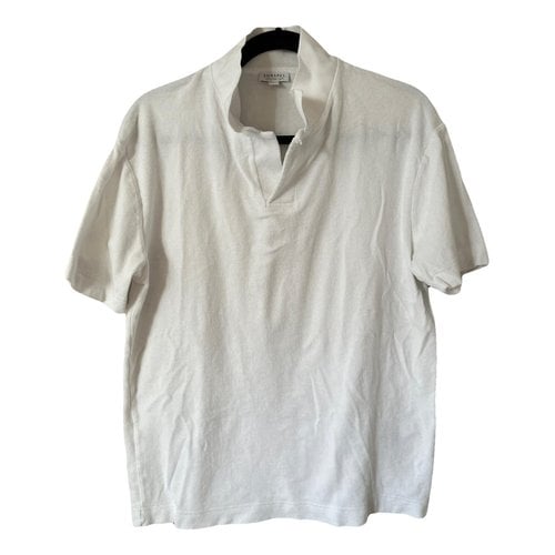 Pre-owned Sunspel Polo Shirt In White