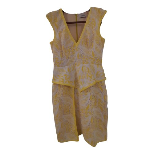 Pre-owned Bariano Mini Dress In Yellow