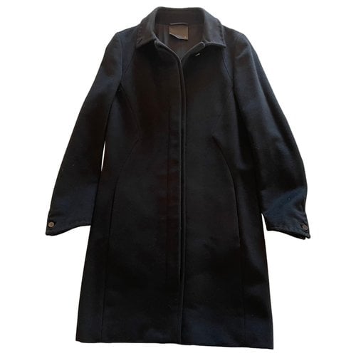 Pre-owned Fendi Cashmere Coat In Black