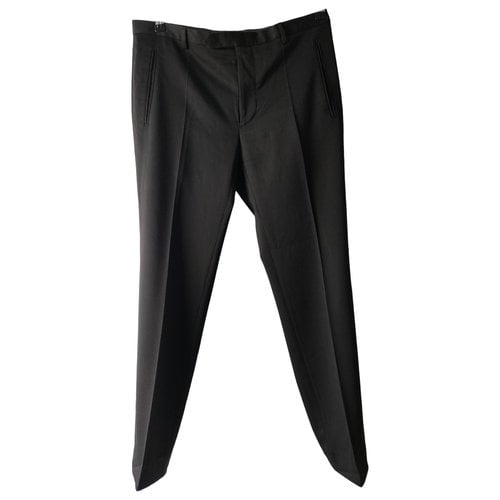 Pre-owned Costume National Wool Trousers In Black