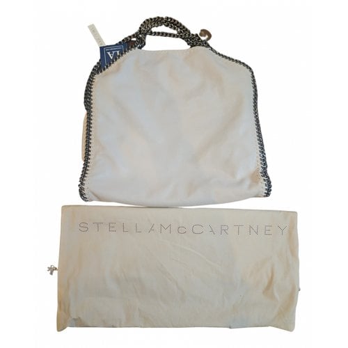 Pre-owned Stella Mccartney Falabella Vegan Leather Handbag In White