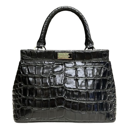 Pre-owned Kate Spade Patent Leather Satchel In Black