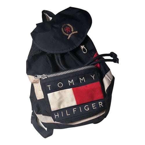 Pre-owned Tommy Hilfiger Cloth Backpack In Multicolour