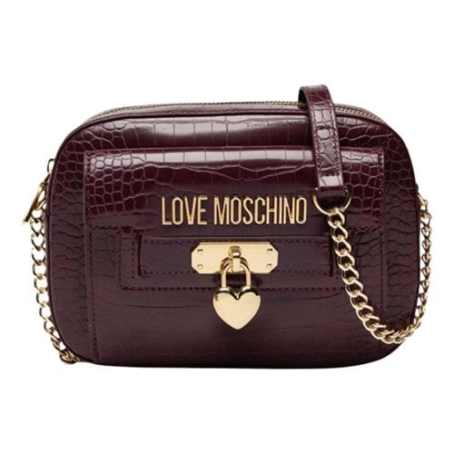 Pre-owned Moschino Love Crossbody Bag In Purple