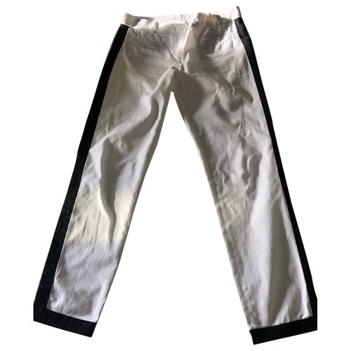 Pre-owned Iceberg Straight Pants In White