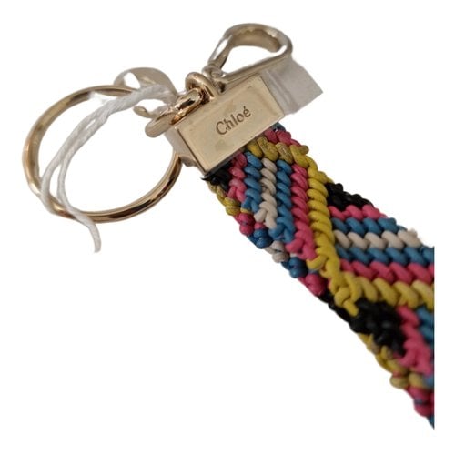 Pre-owned Chloé Leather Key Ring In Multicolour