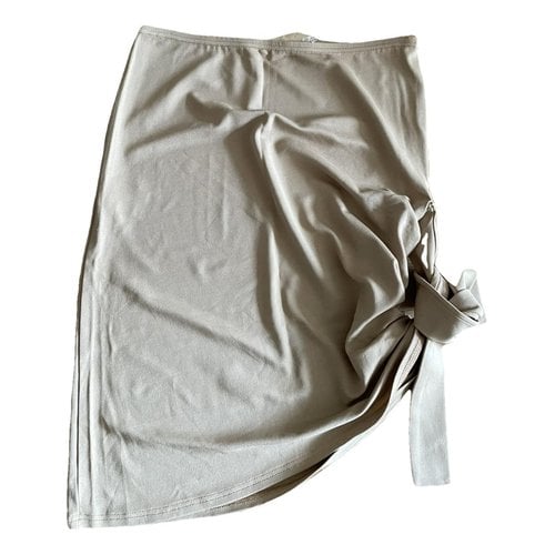 Pre-owned Michael Kors Mid-length Skirt In Beige