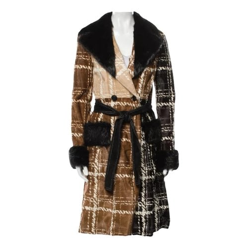 Pre-owned Derek Lam Leather Trench Coat In Multicolour