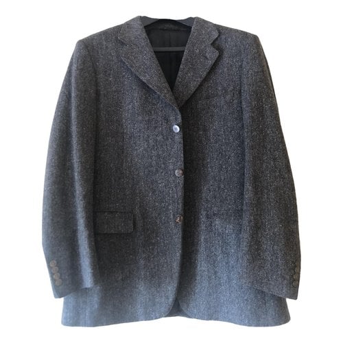 Pre-owned Canali Tweed Jacket In Grey