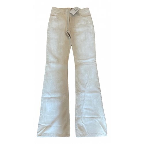 Pre-owned Marni Bootcut Jeans In Ecru