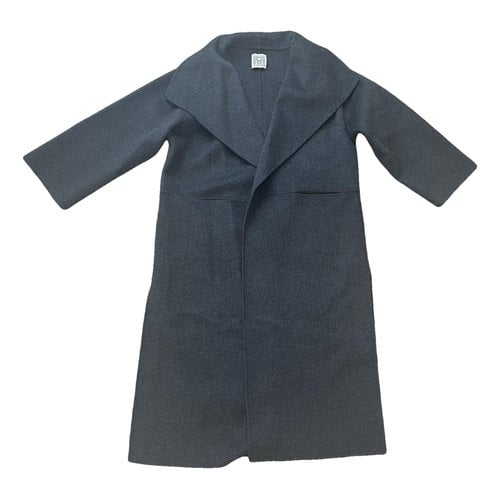 Pre-owned Totême Cashmere Coat In Grey