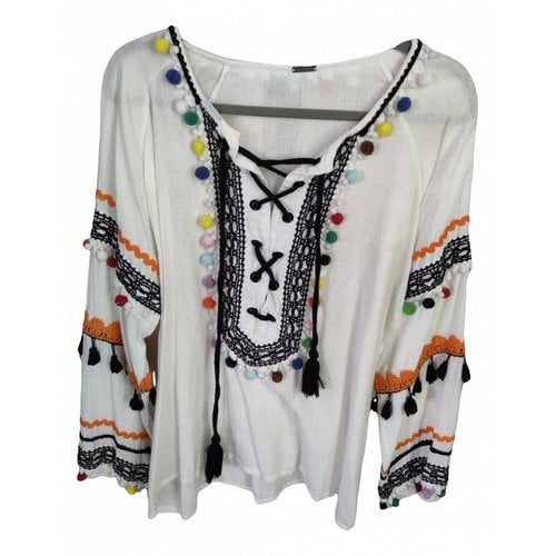 Pre-owned Dodo Bar Or Tunic In White