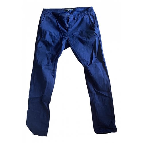 Pre-owned Department 5 Trousers In Blue