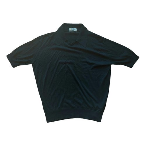 Pre-owned John Smedley Polo Shirt In Black