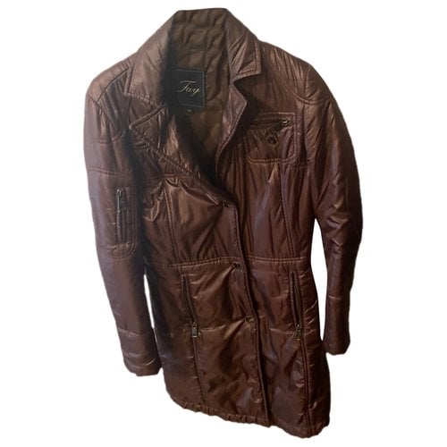 Pre-owned Fay Trench Coat In Brown