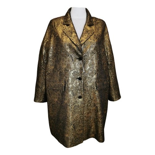 Pre-owned Marina Rinaldi Coat In Gold